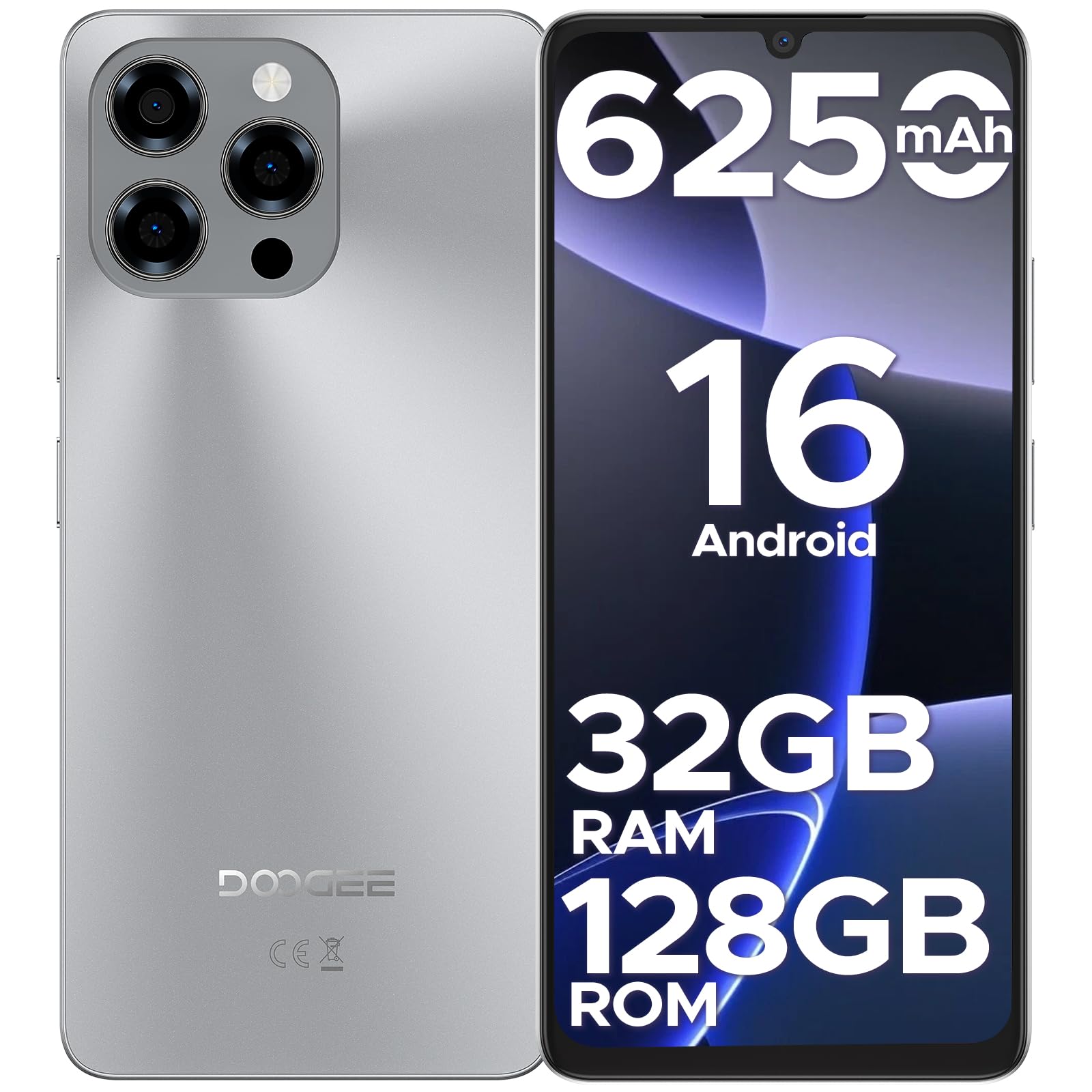 DOOGEE N58 Android 16 スマホ、32GB+128GB Amazon.co.jp: DOOGEE Note58 Android 16 Smartphone, 32 GB + 128 GB
